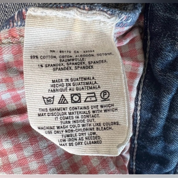 ANTHROPOLOGY Pilcro & The Letterpress Denim Shorts Stet Fit Low Rise size 27 - Picture 9 of 9